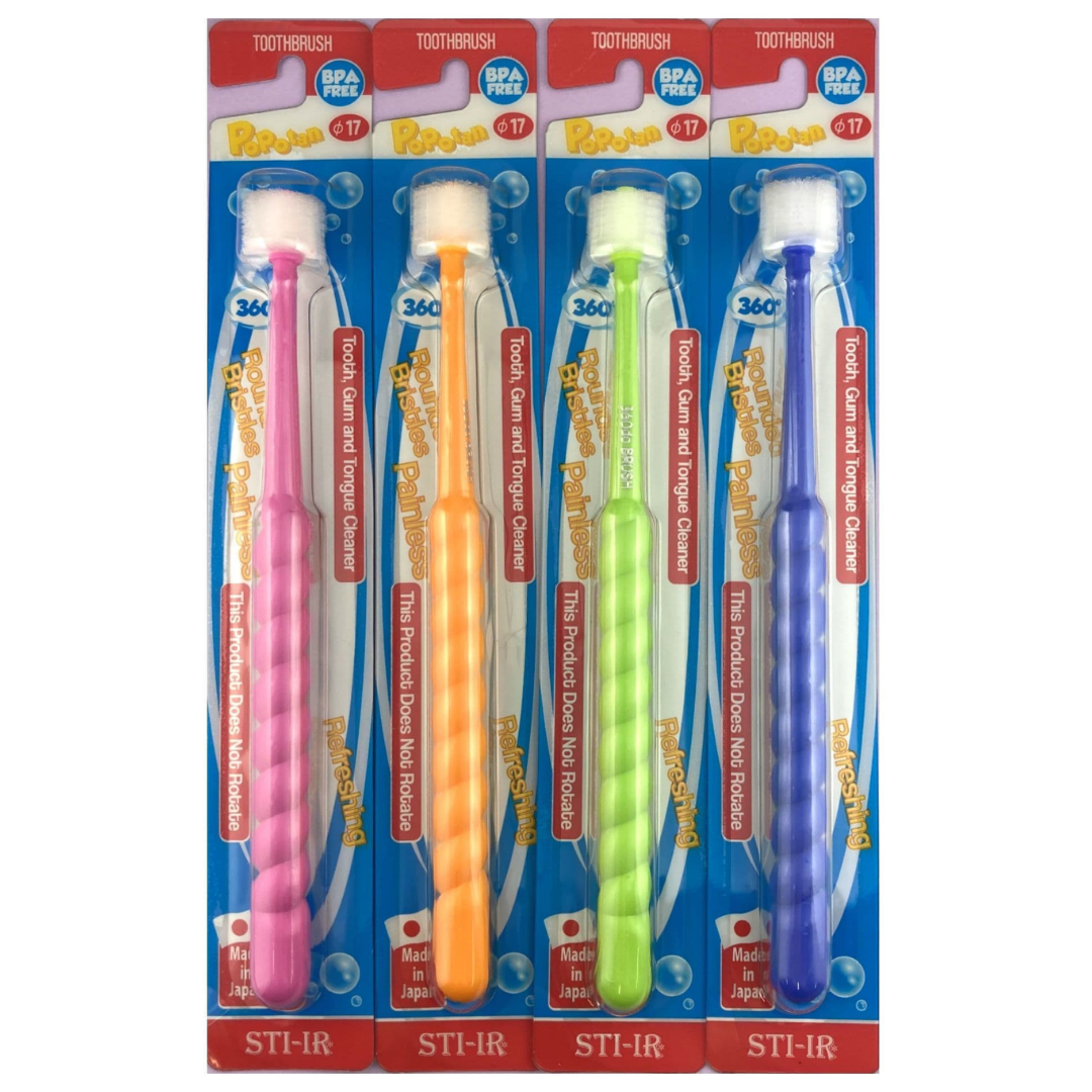POPOTAN 360 Degree Bristle Toothbrush Advanced Plaque Removing, Improve Gum Health