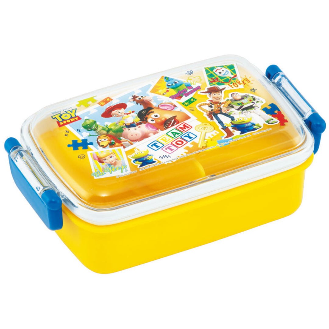 Toy Story Bento Lunch Box 450ml (15oz), 2 Compartments, Cute, Anti-bacterial, Durable, Microwave, Dishwasher Safe