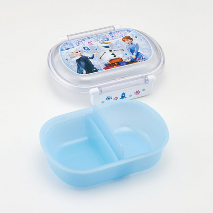 Disney Frozen Bento Lunch Box 360ml (12oz), 2 Compartments, Cute, Anti-bacterial, Durable, Microwave, Dishwasher Safe