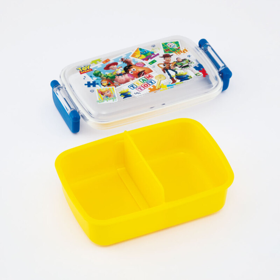 Toy Story Bento Lunch Box 450ml (15oz), 2 Compartments, Cute, Anti-bacterial, Durable, Microwave, Dishwasher Safe